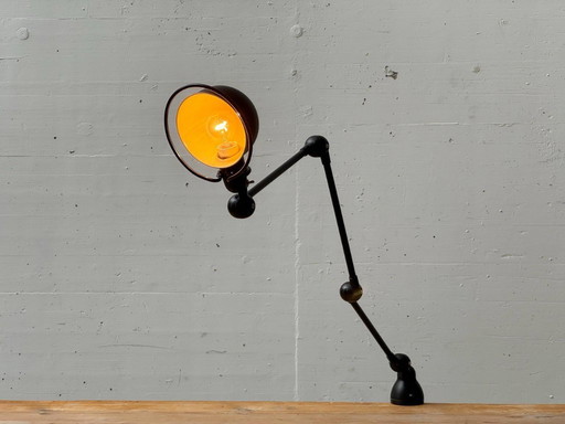 Three-arm clamp lamp by Jean-Louis Domecq for Jieldé, 1950s design