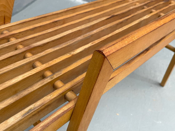 Image 1 of Blumenständer aus Buche von ULUV, Tschechoslowakei, 1970er Jahre