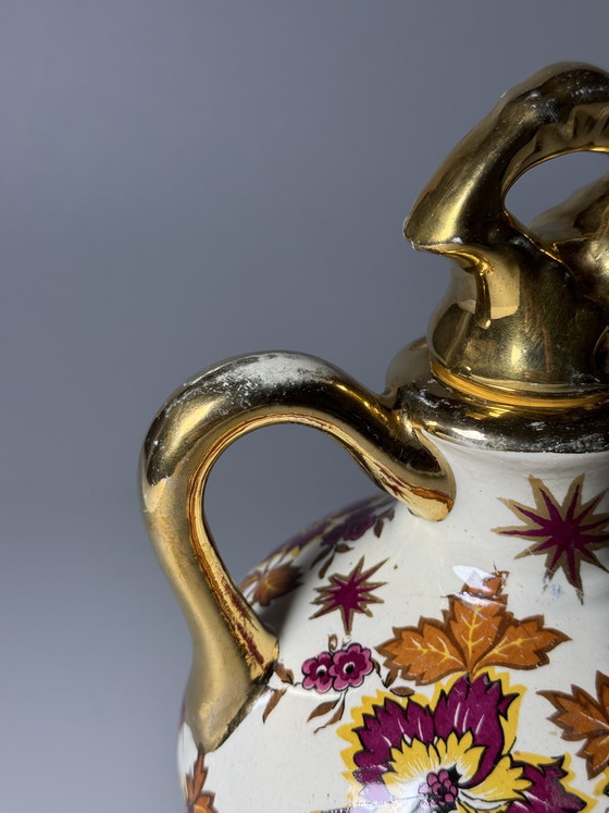 Image 1 of Decantador Boch Frères La Louvière Keralux de loza de Raymond Chevalier, belga Art Déco, años 30