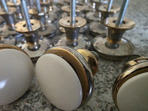 Image 1 of Vintage/retro furniture hardware kitchen cabinet knobs 30 pcs