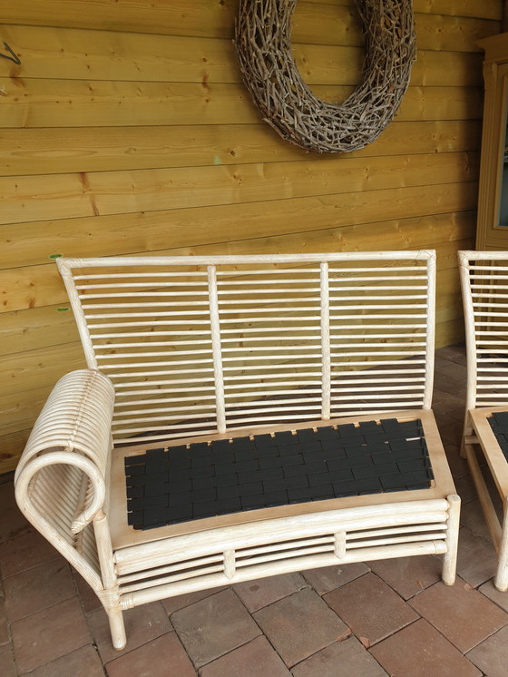 Image 1 of Mooie Royale Vintage Schütz 3-zits Bank + Fauteuil