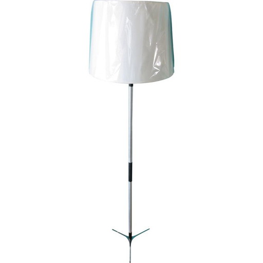 Vintage Deense driepoot vloerlamp 1970