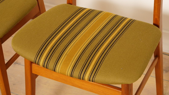 Image 1 of Ensemble de 6 chaises de salle à manger vintage en teck