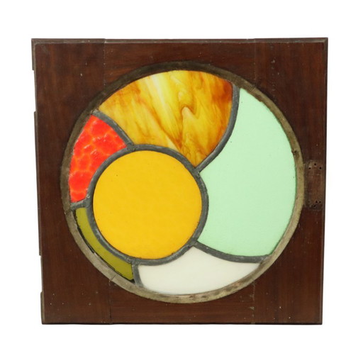 Colorful Stained Glass Panel