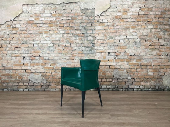 2x Matteo Grassi Vela – Grün Anthrazit Leder | Franco Poli – Sessel, Leather (photo 3 of 13)