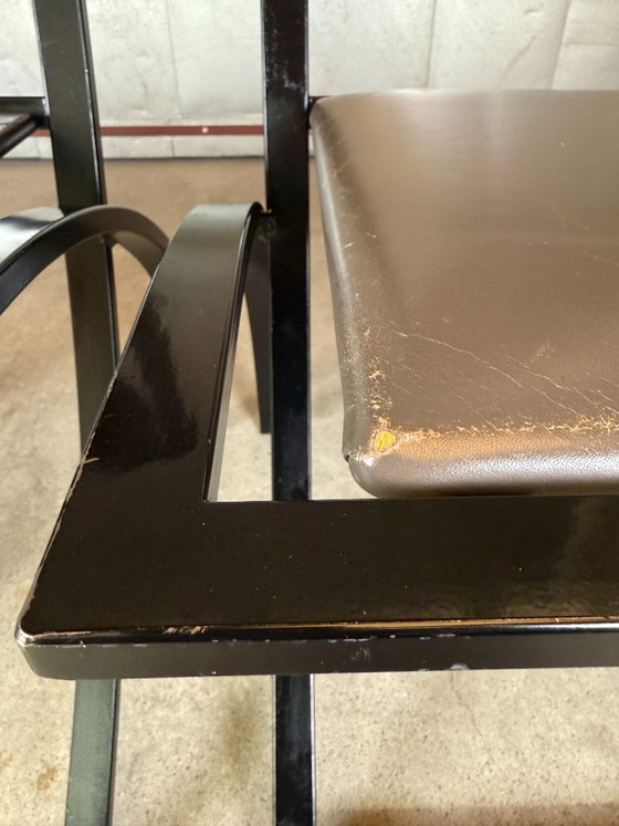 KFF Sinus chair, Karl Friedrich Förster (disponibilità: 3) – Sedie da pranzo, Pelle, Metallo (photo 6 of 17)