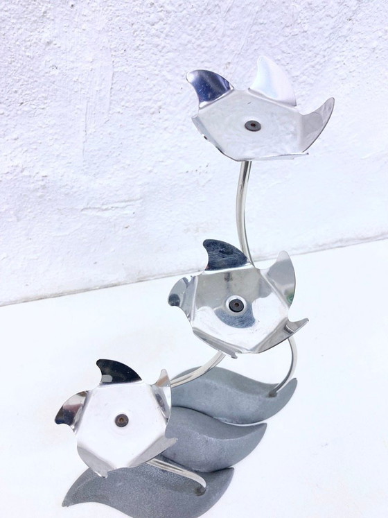 Image 1 of Dreierset Kerzenständer Teelichthalter Design Alan Schaff für Royal Copenhagen