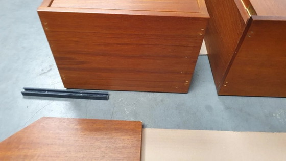 Vintage Wallunit Danish Modules Teak 60s – Wall cabinet, Wood (photo 20 of 36)