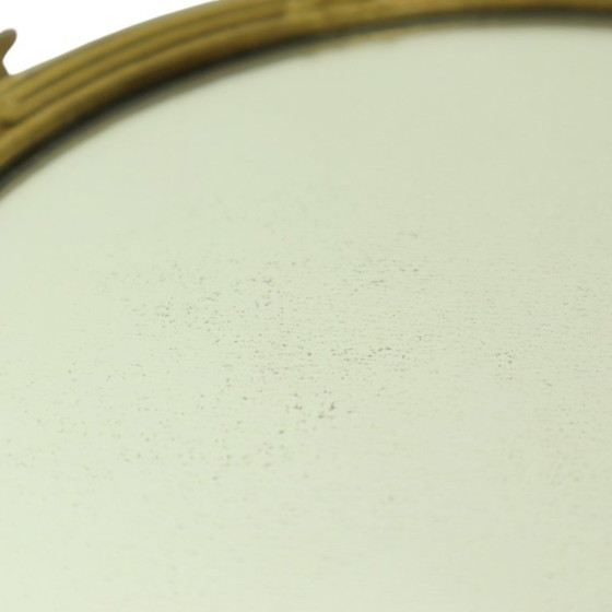 Image 1 of Classic Brass Table Mirror