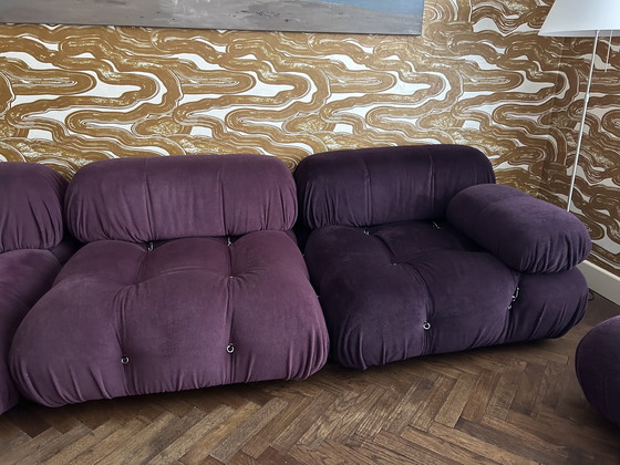 Image 1 of B&B Italia 'Camaleonda' sofa purple shades 3-seater + Ottoman