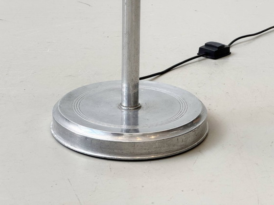 Image 1 of Lámpara de pie Art Déco, metal cromado, década de 1930.
