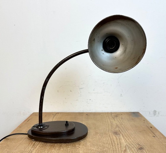 Image 1 of Vintage Brown Adjustable Table Lamp, 1960s