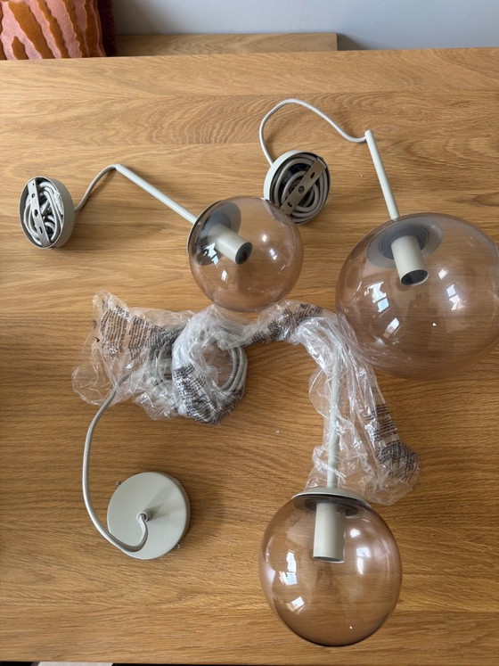 Lampada a sospensione Bolia Orb grigio opaco 3 pezzi – Plafoniere, Glass (photo 5 of 5)