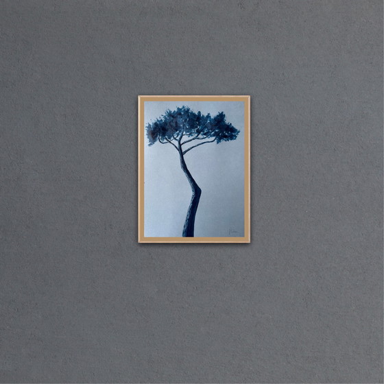 Image 1 of Tinta sobre papel, 40x30 cm. Enmarcado.