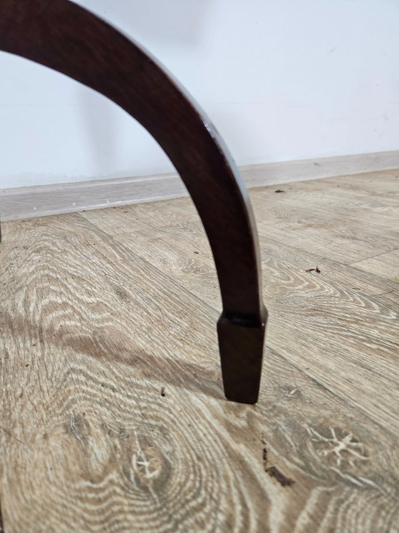 Image 1 of Antiker achteckiger Beistelltisch aus Mahagoni mit Dreibeingestell, klassisch, 19. Jahrhundert