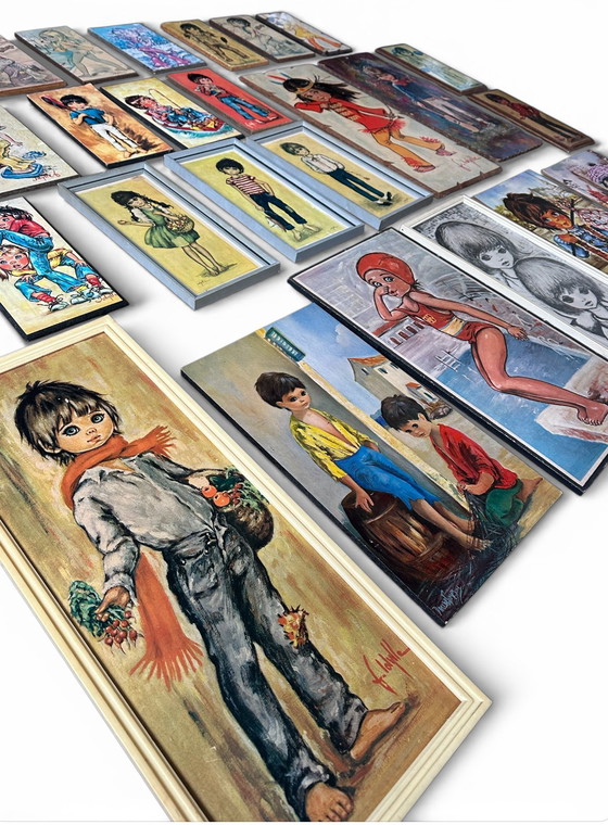 Image 1 of Jolylle Passion grands yeux art rétro vintage popart collection lien mei jaren 60 70