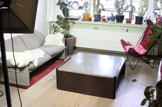 Image 1 of Angelo Mangiarotti 4D Coffee Table for Molteni, Italy 1960s