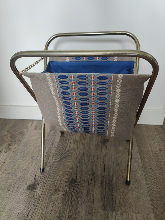 Vintage Scandinavische Lectuurbak / Handwerkmand – Mid-Century Modern uit Norrköping (Zweden) (photo 3 of 5)