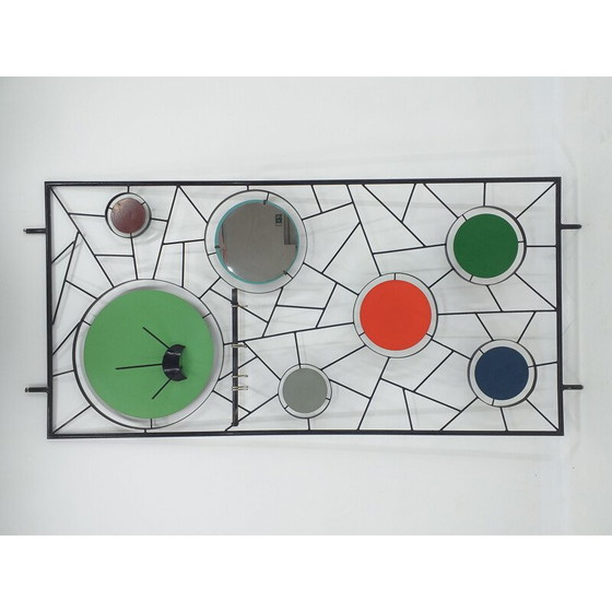 Image 1 of Vintage wall coat rack with mirror, Italy 1960