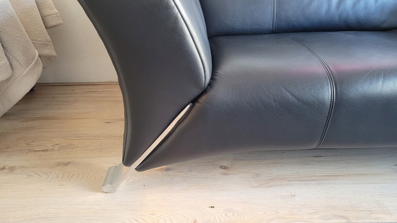 Image 1 of Black leather Rolf Benz two-seater