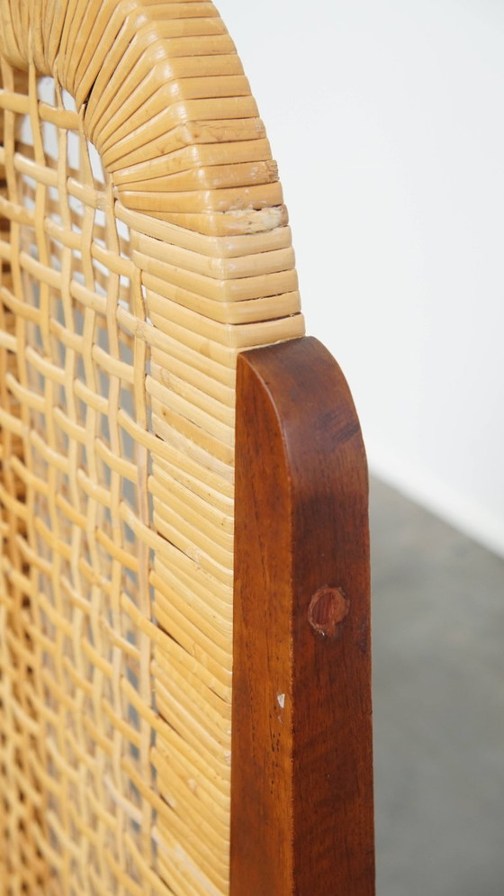 2 sedie da pranzo in stile Art Déco con struttura in legno e sedile in tessuto sfoderabile. – Wood (photo 13 of 13)