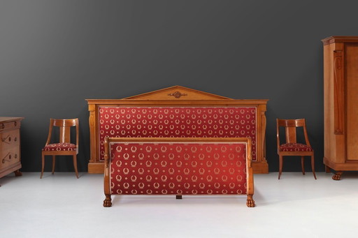 Napoleon Style Bedroom Set by De Coene, Set of 4