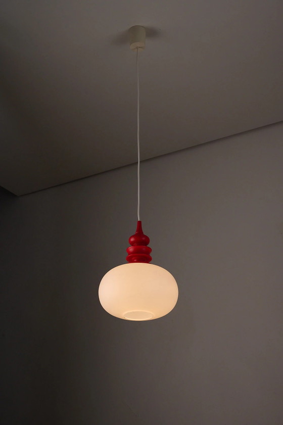 Lámpara Colgante Cosack con Adorno Rojo, Cosack Leuchten, Plafones, Vidrio (foto 5 de 9)