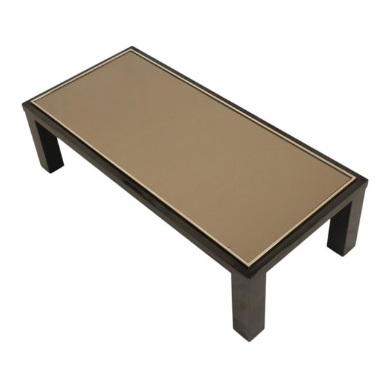 Salontafel Belgo Chrom Hollywood Regency Design, Belgochrom, Glas, Metaal, Gold (foto 17 van 24)