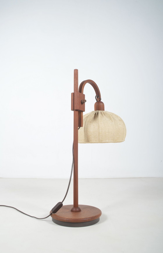 Image 1 of Table Lamp With Teak From Domus, 1970s