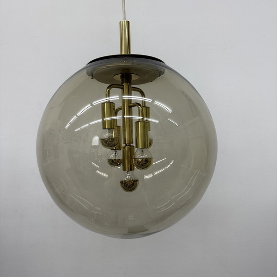 Image 1 of Doria Leuchten globe glass hanging lamp , 1970s