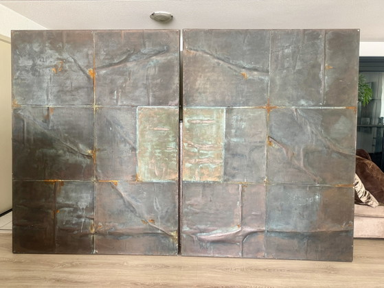 Dittico Pittura di Karin Vermeer (Cobra Art Company) – Arte, Wood, Canvas (photo 6 of 11)