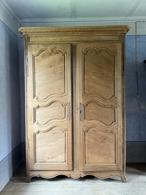 Armadio antico francese in rovere fine 800