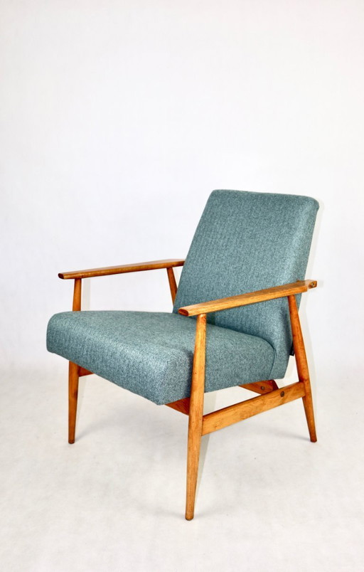 Fauteuil de repos vintage en renard bleu, 1970