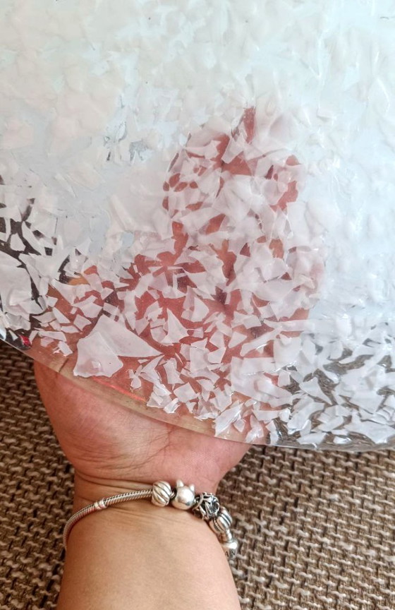 Image 1 of Lustre MURANO à hauteur réglable / Effet glace lumineux Sylcom Nouveau