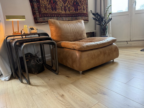 Image 1 of Luxuriöser Ledersessel – Europäisches Design (ca. 2000)