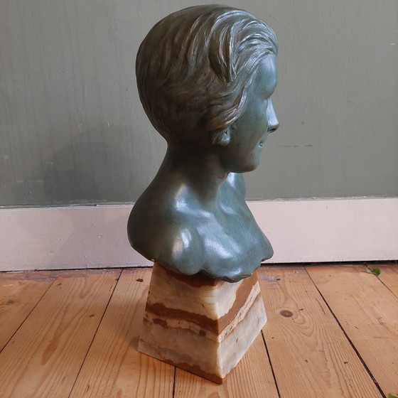 Image 1 of Antique bust by the Belgian sculptor Heusers
