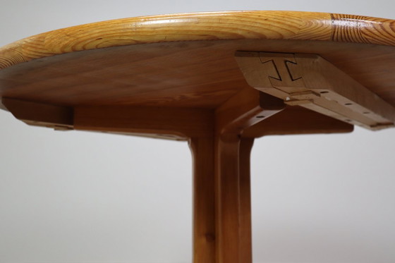 Image 1 of Scandinavian solid pine extendable dining table