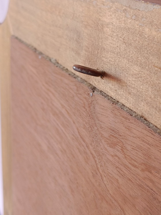 Image 1 of Art Nouveau Mirror In Chipboard Glass