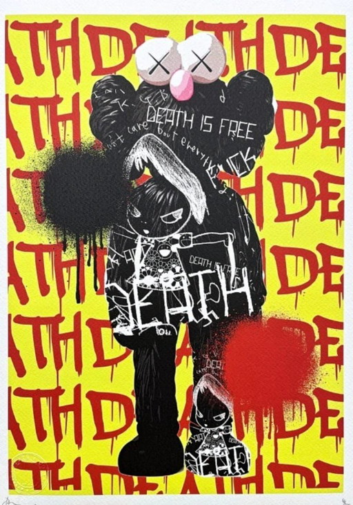 Death NYC - Death Is Free de Kaws - Édition limitée avec certificat