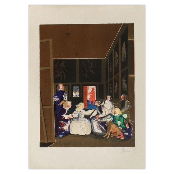 Herman BRAUN-VEGA Signierte Lithografie Chez Velasquez 1985 – Lithographien & Drucke, Paper (photo 4 of 5)