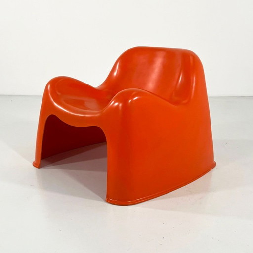 Oranger Toga-Sessel von Sergio Mazza für Artemide, 1960er Jahre