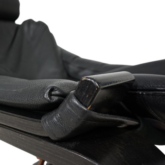 Image 1 of Fauteuil lounge en cuir Nelo Kroken par Åke Fribytter, 1970