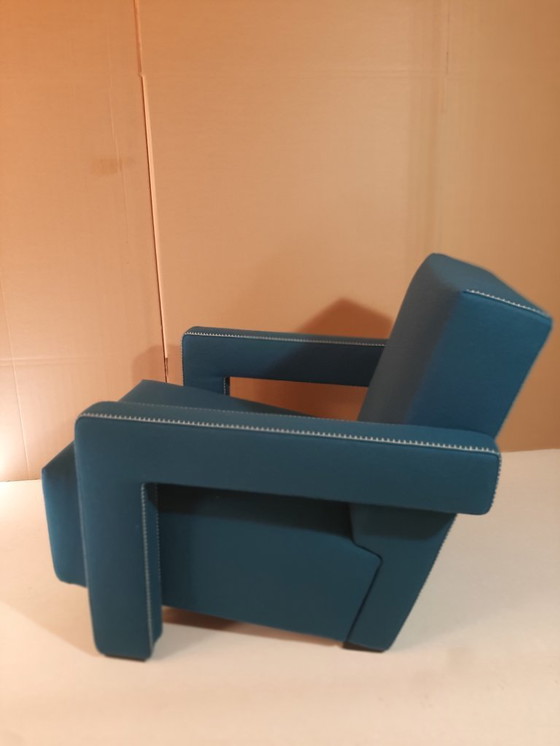 Image 1 of CASSINA 637 UTRECHT fauteuil (NIEUW, NOOIT GEBRUIKT) in 13L OTHANIO WOL met natuurlijke draadstiksels en paardenpunt