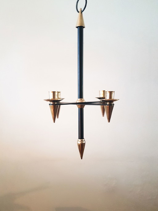 2 candelabros italianos de la década de 1950