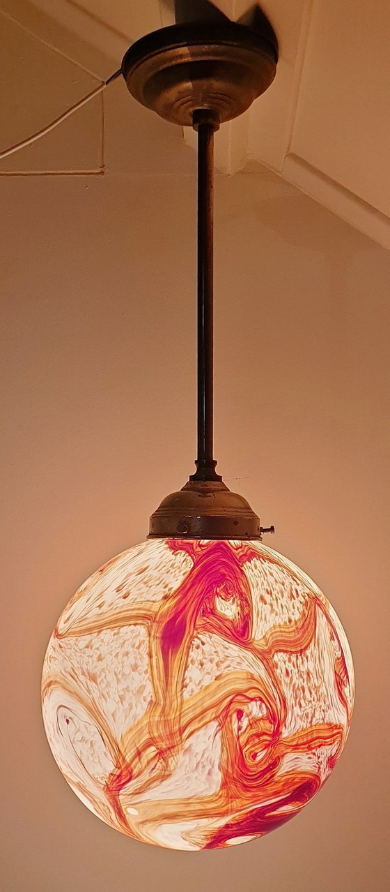 Image 1 of Vintage Art Deco Stijl Hanglamp
