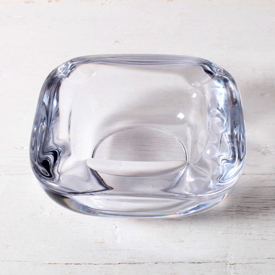 Image 1 of Vintage Heavy Crystal Ashtray / Vannes Le Chatel Crystal / France / 1980s