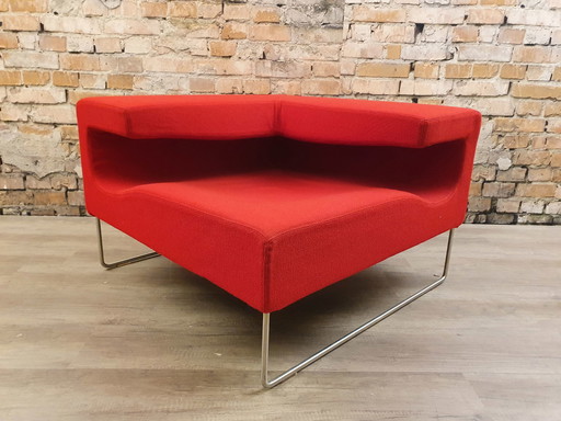 Moroso Low Seat Element – Roter Stoff | Patricia Urquiola
