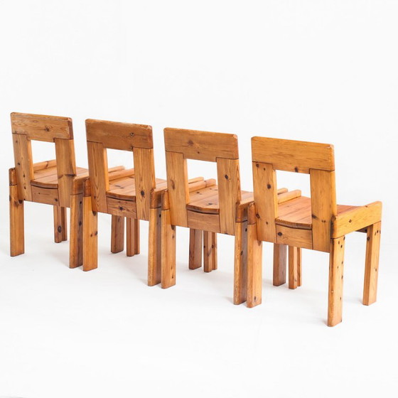 Vintage Table and Chairs Designed by Silvio Coppola for Fratelli Montina – Dining set, Wood (photo 4 of 14)