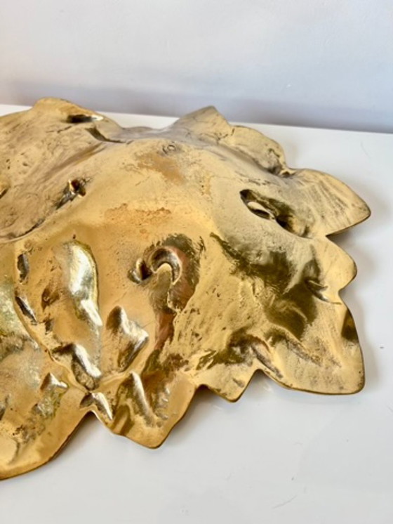 Image 1 of Dekorative Schale in Form eines Blattes - Vergoldete Bronze - Anfang XXᵉ Jahrhundert