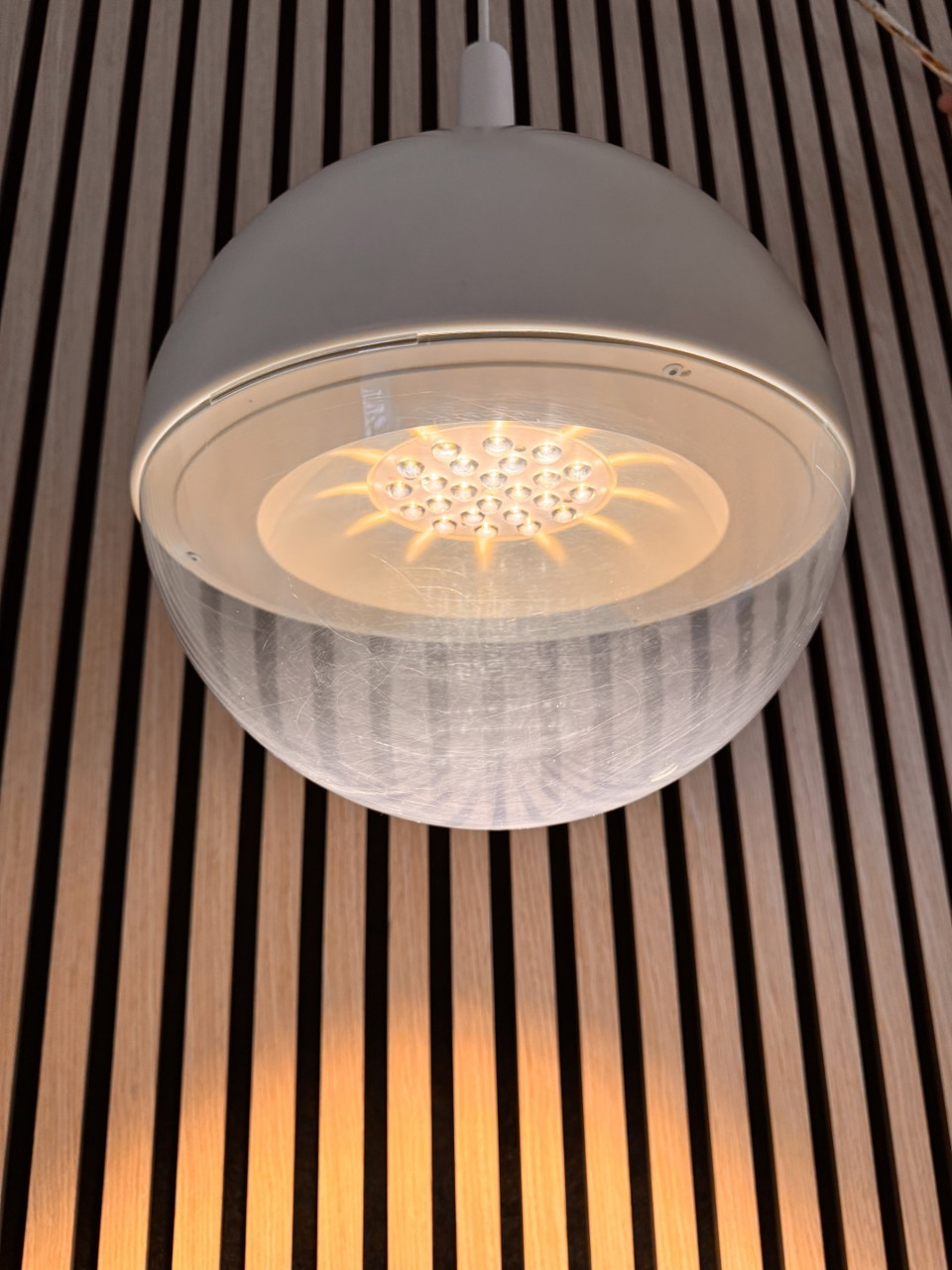 Plafonnier IKEA Väster Blanc - Design Knut Hagberg - Vintage Suède - Bon état